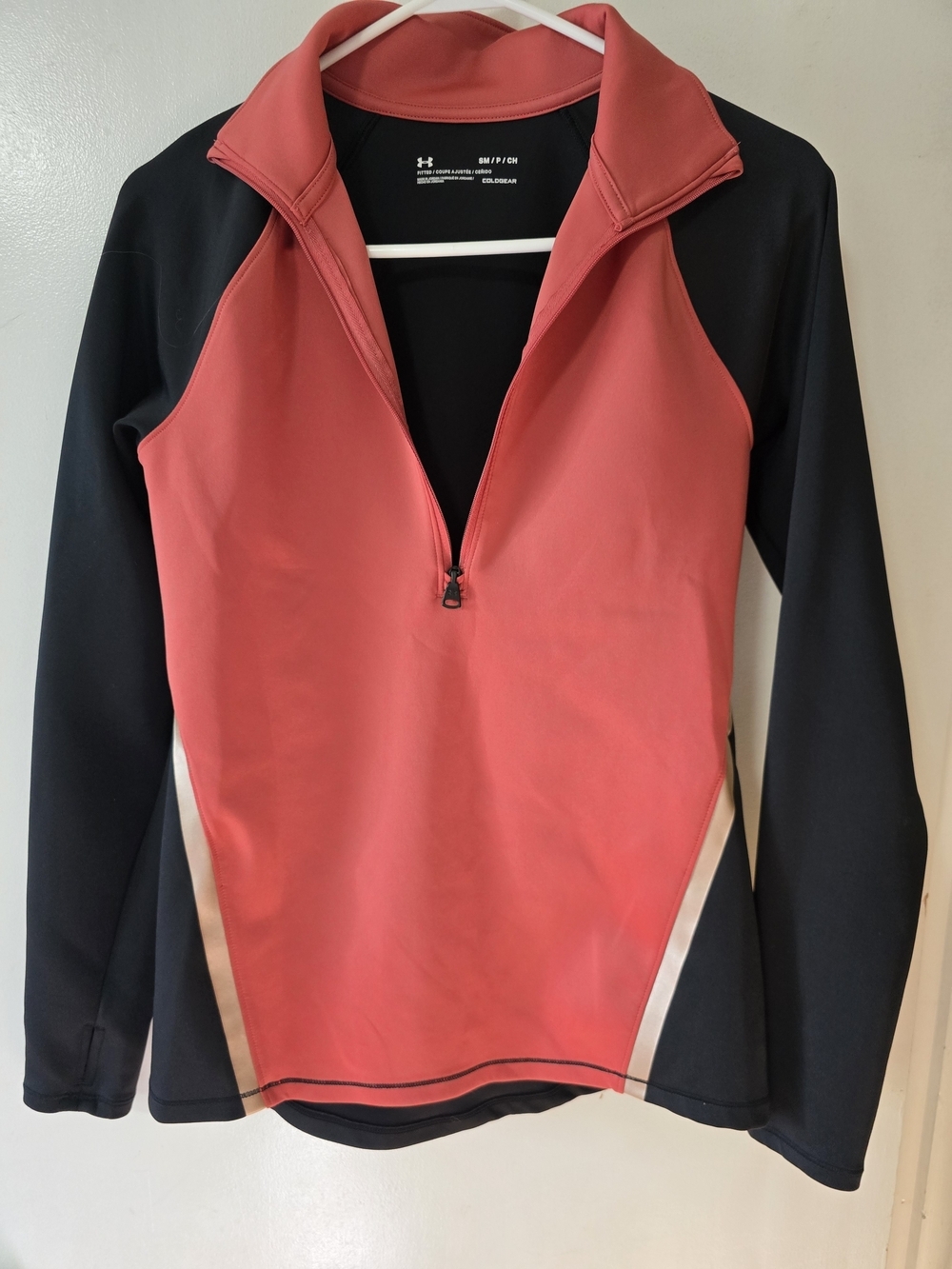 Under Armour ColdGear Women's Small 1/4 Zip Pullover Cora Black Long Sleeve